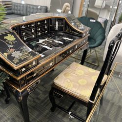 Japan Vintage Makeup Vanity Desk With Chair:$1200/set