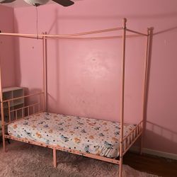 Twin Pink Bed Frame 