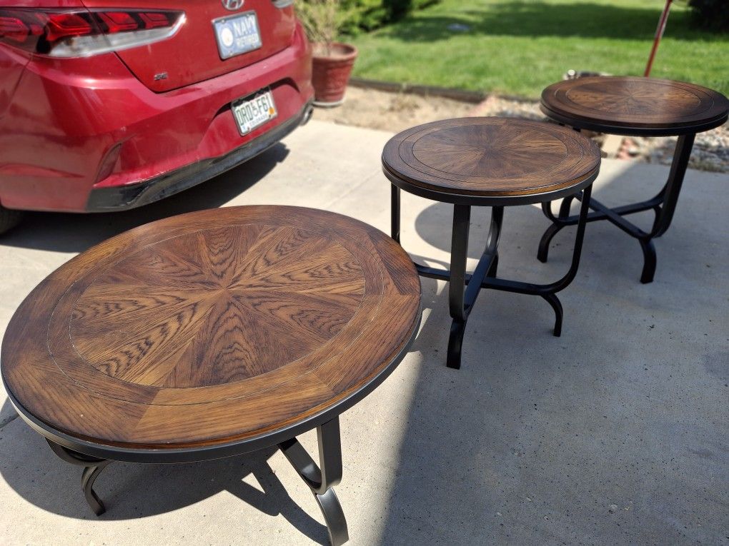 Coffee Table & 2 Side Tables