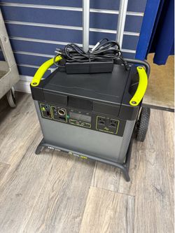 Goal Zero Yeti 3000X High-Capacity Portable Power Station w/ Wheeled Cart 2000W/3500 Surge Inverter