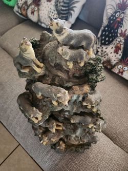 Wolf Pack Resin Figurine Sculpture