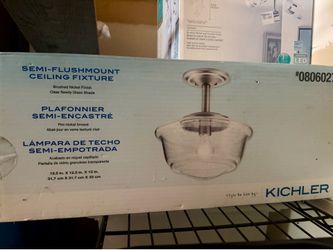 NIB flush mount ceiling light fixture