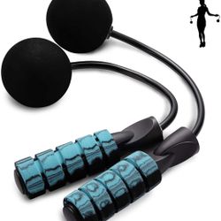 Ropeless Jump Rope, Training Cordless Jump Ropes with Weighted Ball for Fitness, Indoor Workout Adjustable Skipping Bod Rope for Men, Women, Kids