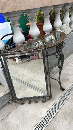 Table and mirror