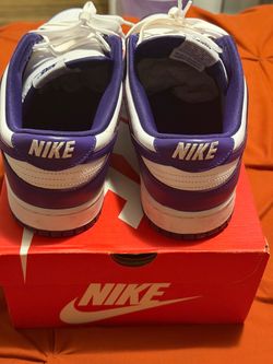 Purple/White Low Dunks