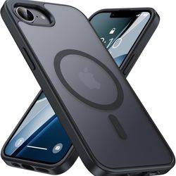Nineasy Magnetic for iPhone 16e Case 2025 [Fit for MagSafe Accessories][Anti-Fingerprint][Anti-Scratch][Military-Grade Drop Protection] Translucent Ma