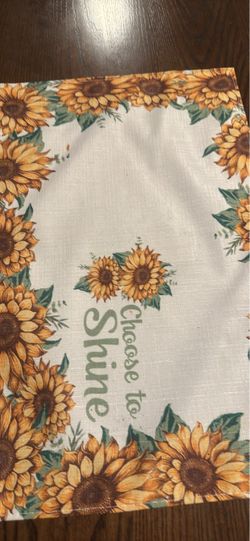 Sunflower Print Kitchen dinner wear & placemats