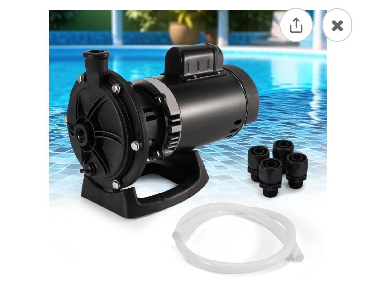 Booster Pump 3/4 HP, Replacement for Polaris PB460, Compatible with Polaris 180-480, Kreepy Krauly & Letro Legend Pool Cleaners, 115V/230V Dual Voltag