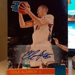 2010-11 Donruss Rated Rookie 185/399 Cole Aldrich #238 Auto RC KANSAS JAYHAWKS