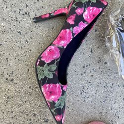 Christian Siriano Pink Floral Pointed Toe Stiletto Heels Pumps – Size 9 NWOT