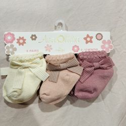 New Baby Girl socks 0-12 Month 