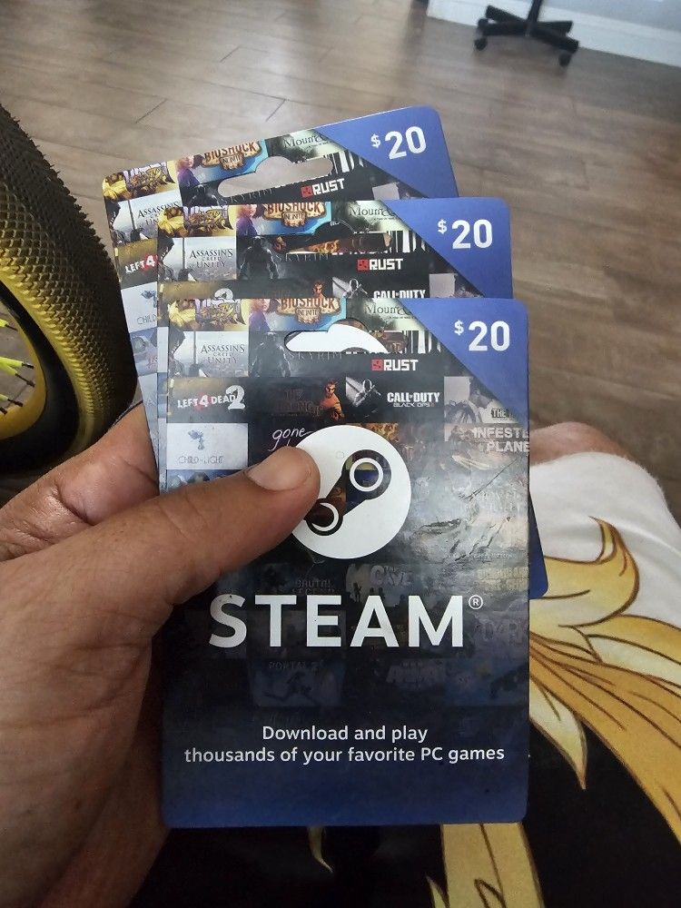 Steam PC Games Cards Only 45 I Bought Them For 60