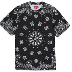 Supreme small box tee black bandana