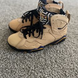 Air Jordan 7 Afrobeats Purple Yellow Leather Men’s Size 8.5