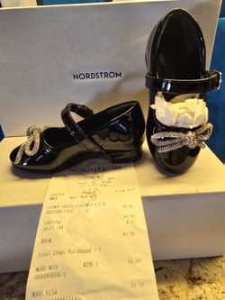 Girls Black Patent Mary Jane Dress Flats