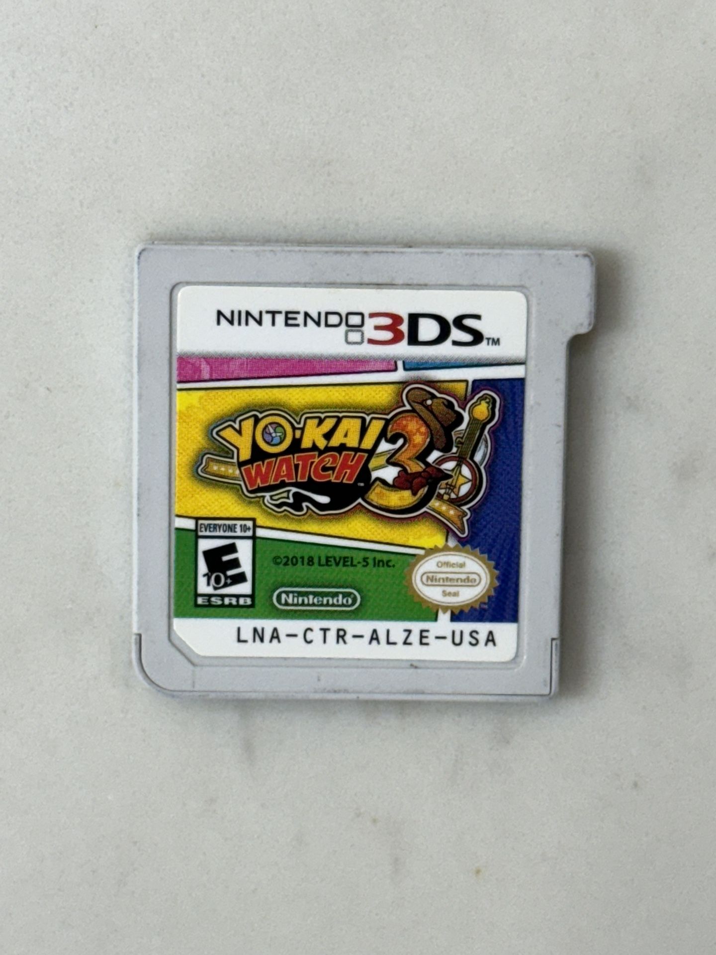 Yokai Watch 3 Nintendo 3DS Rare Authentic Video GAME