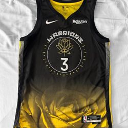 Golden State Warriors #3 Jordan Poole Black 2022-23 City Jersey Size 48 L