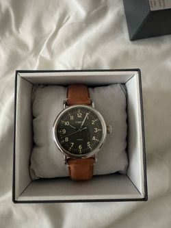 Timex Standard 40mm Leather Strap Watch