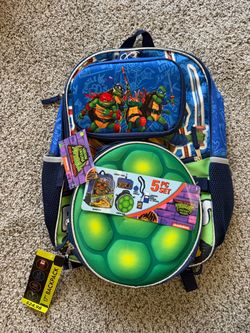 Ninja Turtle school backpack & lunchbox