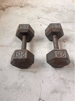 25 pound dumbbells- set of 2