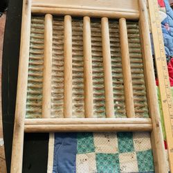 A vintage wash board 
