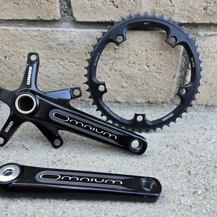 Sram Gxp Silver Omnium Crankset SRAM 165 Mm Crankarm Crankset-With