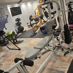 Homw Gym Workout Pacific Fitness Cable Machine 