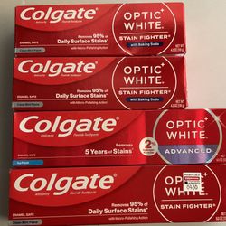 Colgate Optic White Toothpaste 4 For $13