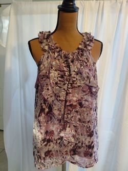 ADIVA Purple Sheer Top