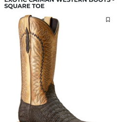 Ariat Men's Futurity Finslists Exotic Caiman Boots