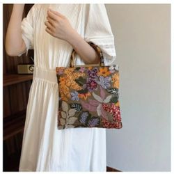 [Retro Bamboo Tote] Premium Retro Bamboo Tote Bag