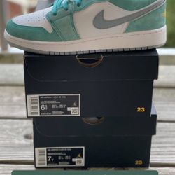 BRAND NEW JORDAN 1 LOW “NEW EMERALD” FOR SALE!!! GS SIZES 6.5 & 7 $145