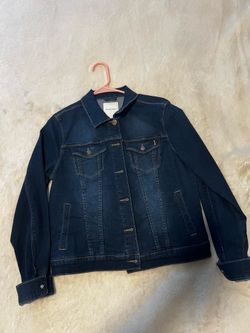 Dark blue women’s size small denim jacket