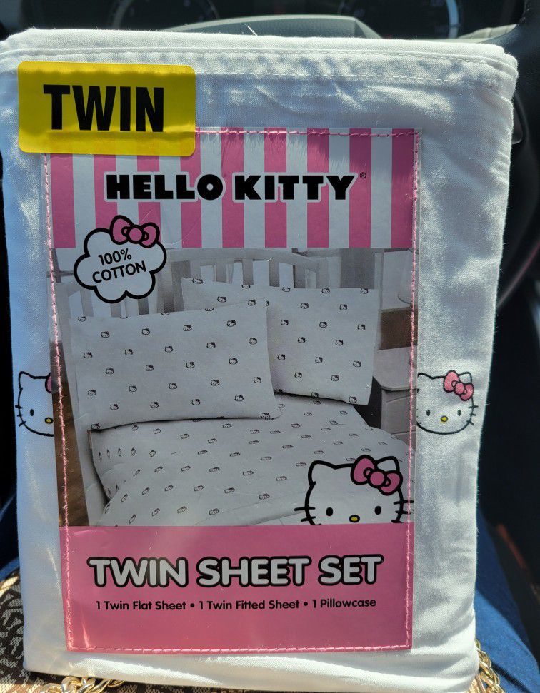 Hello Kitty Twin Sheets