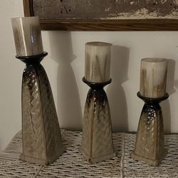 Ceramic candle holders