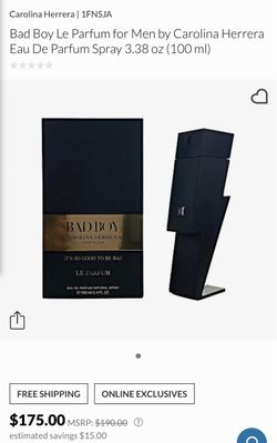 Carolina Herrera Bad Boy Le Parfum 3.4 oz