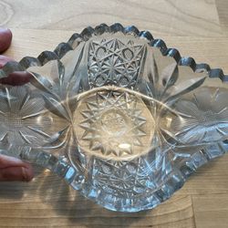 Antique Crystal Candy Dish