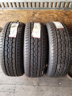 (3) GENERAL GRABBER HTS P255/65/17 NEW TIRES