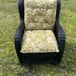 Black Wicker Chair