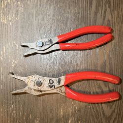 SNAP ON TOOLS SNAP RING PLIERS - RED HANDLE - USA