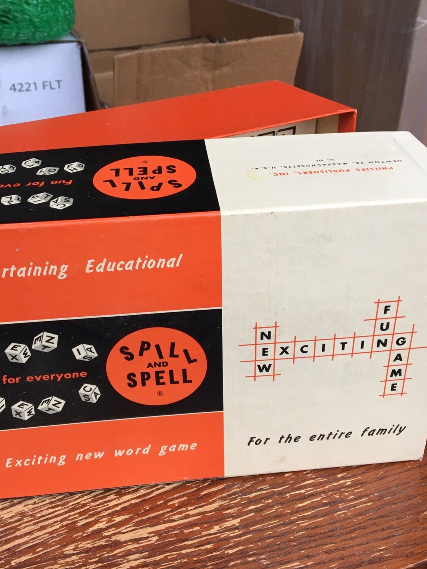 vintage 1957 spill and spell game