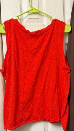 Red Sleeveless Tank Top