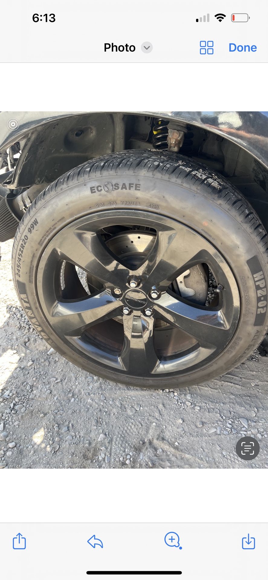 Black Rims Charger