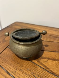 Antique Brass Ashtray