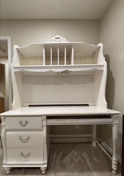 Desk and hutch