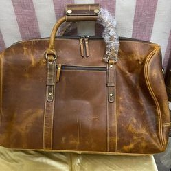 NWT Aaron Leather Goods Messenger Cross Body Laptop Bag 