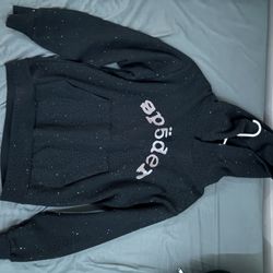 Black VVS Sp5der Hoodie