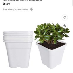 Square Nursery Pots Plant Pots Grow Pots Nursery Container Pack Of 5