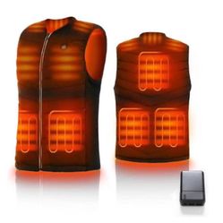 Heated Vest , USB Electric Heated Jacket With Battery Pack Included ,Lightweight Warm Vest. (L)