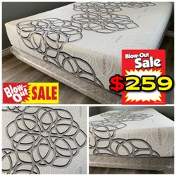 Queen Size Sky Comfort Bamboo Hybrid Cooling Gel Memory Foam Mattress